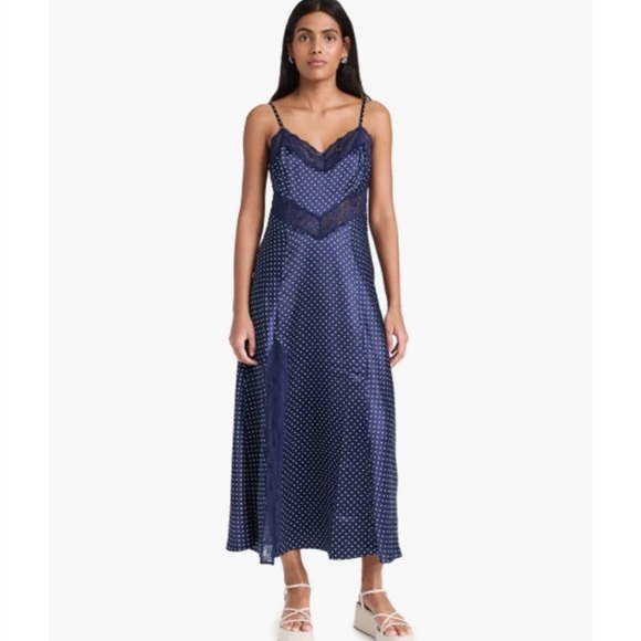 Hill House Dresses & Skirts - Women’s Hill House Home The Ida Dress Navy Polka Dot Size Large RETAIL $248